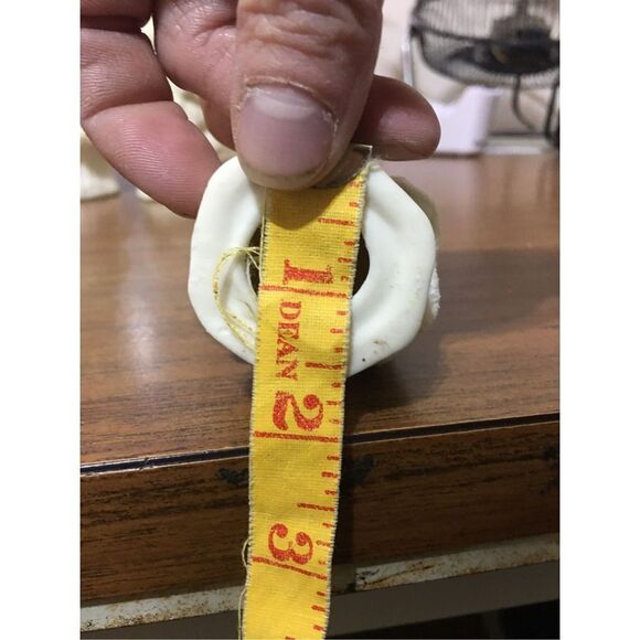 Vintage 3 Piece Jade Porcelain Christmas Tree Set - Picture 3 of 12